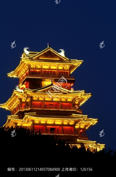 奚仲閣夜景
