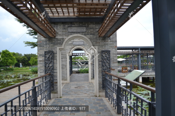 古亭,亭子,走廊,古建筑