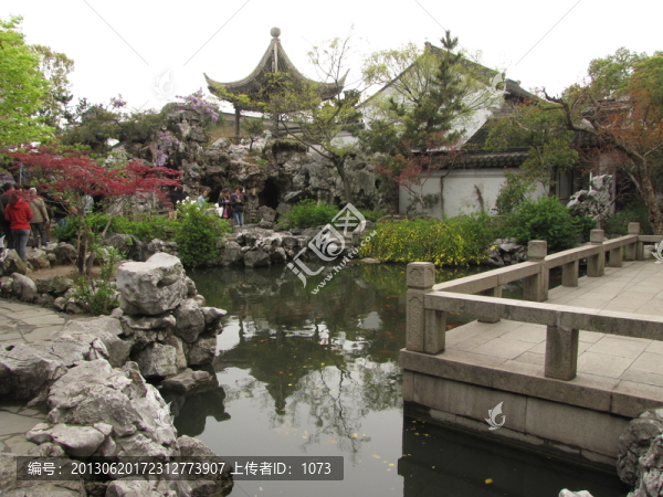 蘇州木瀆,嚴(yán)家花園,假山亭臺(tái)