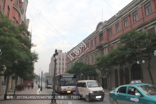 天津海河邊古建筑,文化遺址建筑