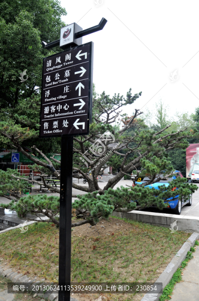合肥包河公園,景點(diǎn)指示牌