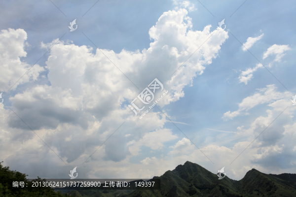 藍天白云