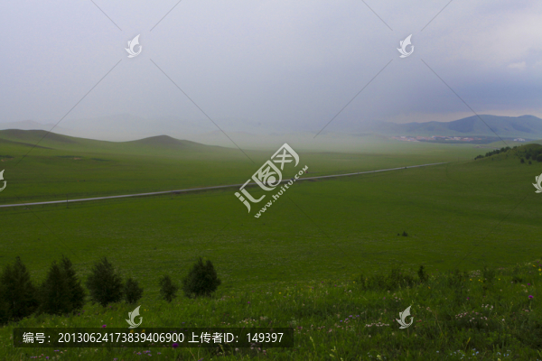草原降雨