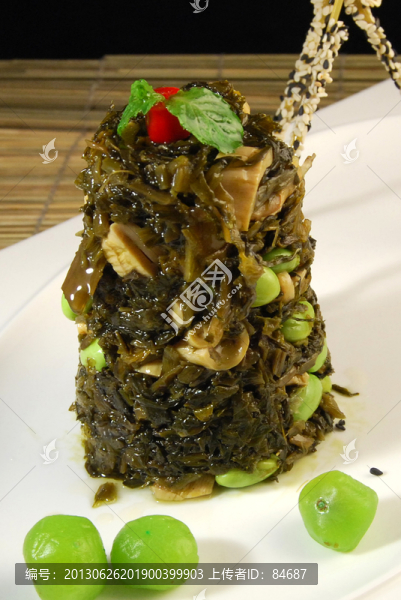 筍菜烤毛豆