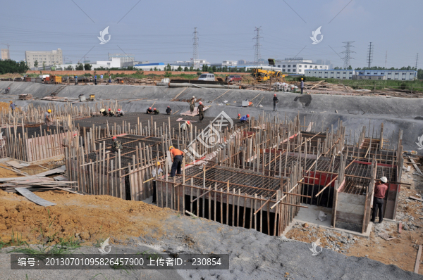 建筑工地,建筑材料