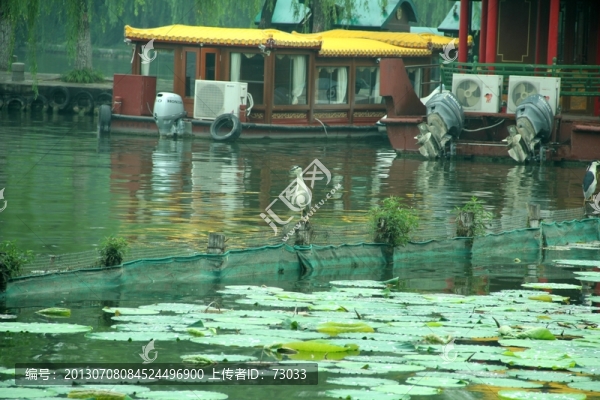 濟南大明湖公園荷花游船