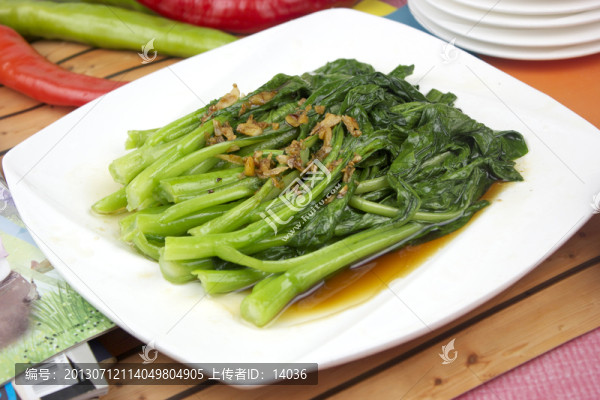 醬油灼菜心