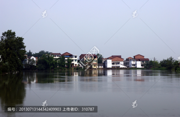湖邊古鎮(zhèn)建筑