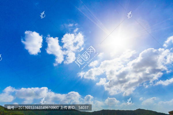藍天白云