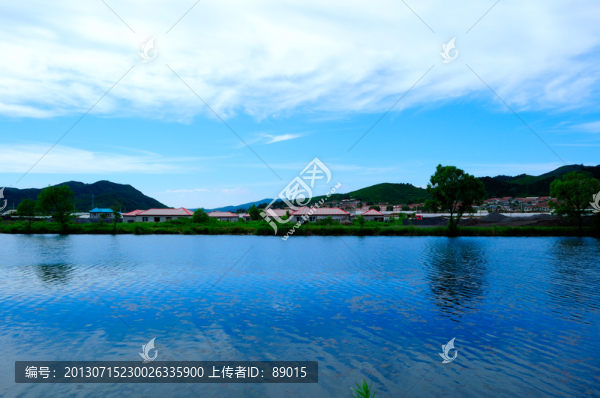 本溪太子河岸邊居民