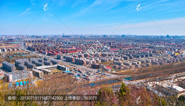 百望山上看北京城