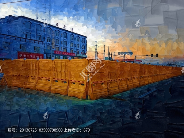 裝飾畫,,,街景