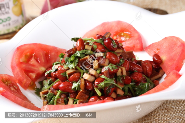香菜拌花生米