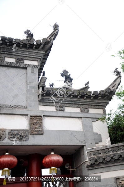 屋檐屋角,徽派建筑
