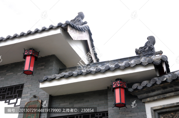 徽派建筑,紅燈籠
