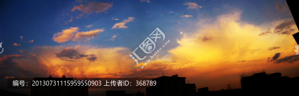 晚霞滿天