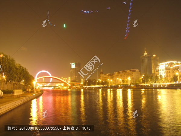 天津金鋼橋夜色