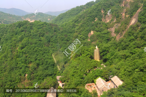天津薊縣盤山天成寺鳥瞰