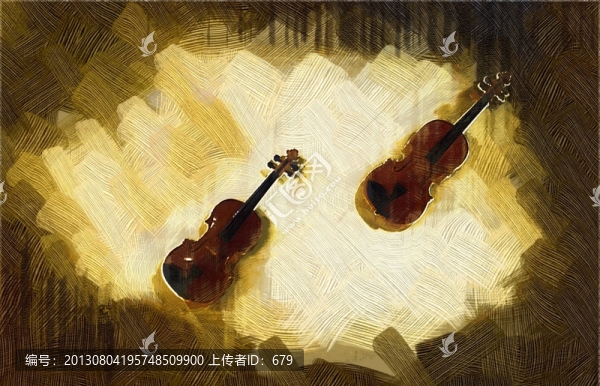 裝飾畫,油畫提琴