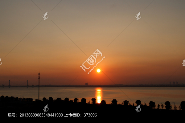 錢塘江,江上日出