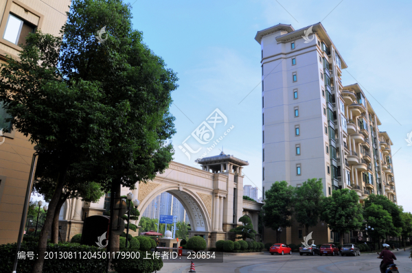 小區(qū)大門,歐式建筑