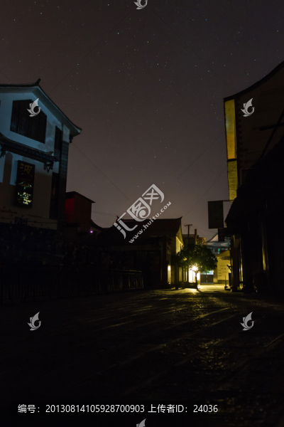 建水古城,古城夜空