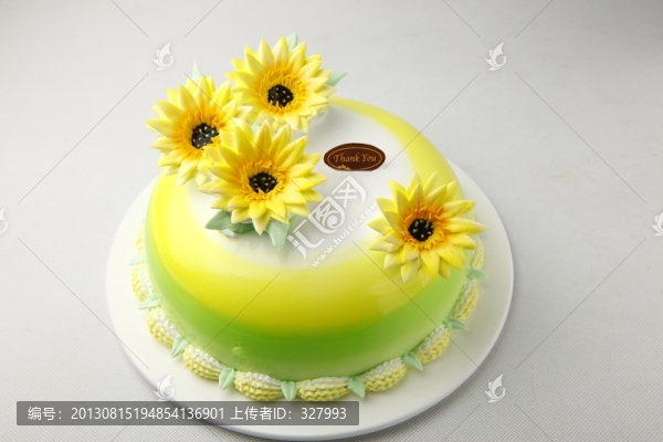生日蛋糕向日葵