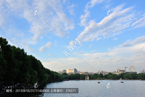 杭州,西湖,斷橋,余暉,傍晚