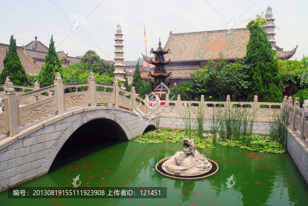相國(guó)寺,開(kāi)封,橋,荷花