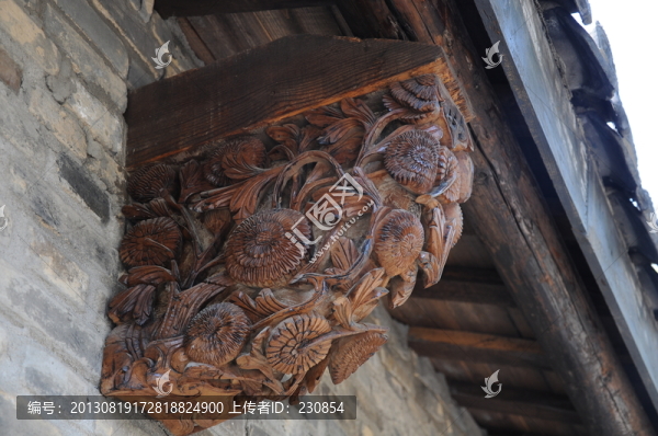 徽派建筑,木雕屋檐