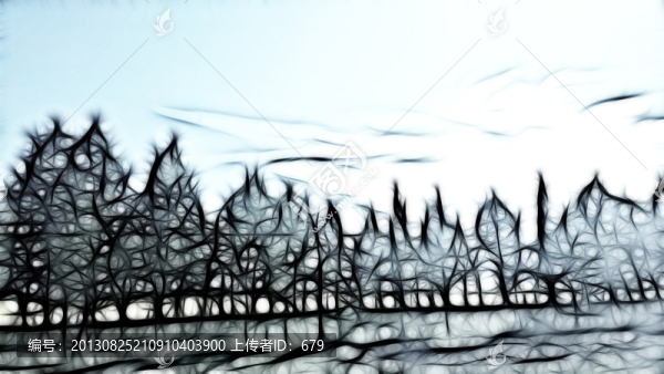 抽象畫,,,樹林