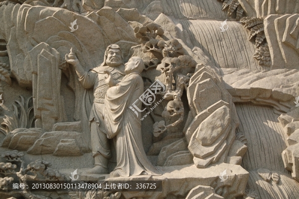 靈光寺,五百羅漢花崗巖浮雕局部