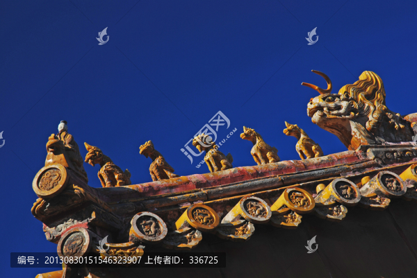 故宮,屋頂,五脊六獸,神獸