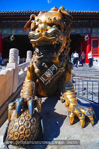故宮,銅獅子