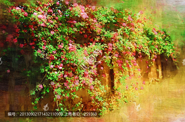 花墻裝飾畫