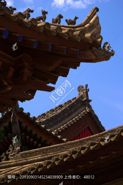 西安香積寺建筑特寫