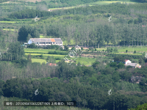 鳥瞰農(nóng)村山川田園