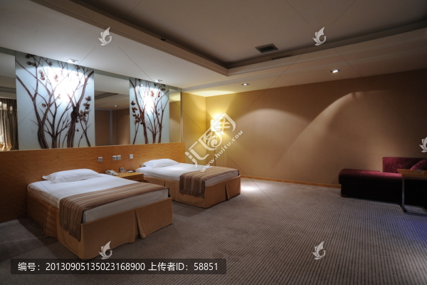 五星級酒店雙人床客房