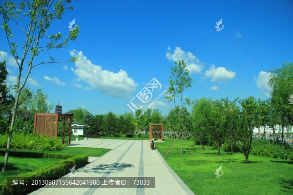 園博會,藍天白云綠地