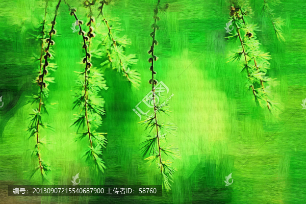 自然風(fēng)景,電腦油畫