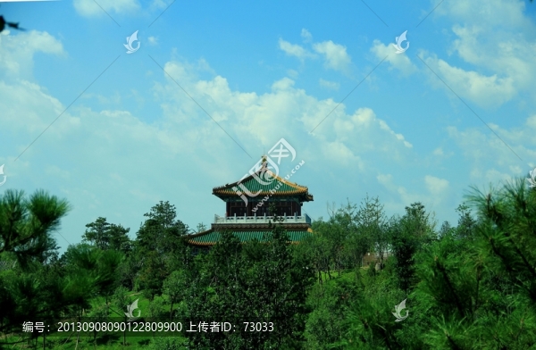 園博會亭子藍(lán)天