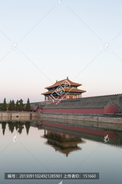 北京故宮博物院黃昏