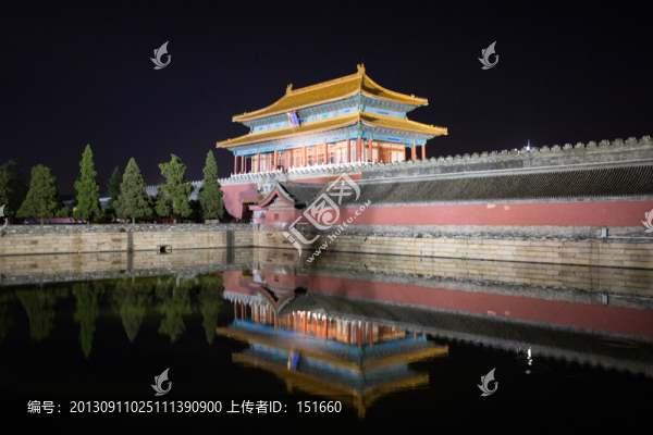 故宮神武門夜景