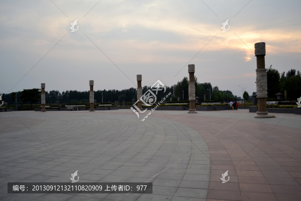 廣場(chǎng),夕陽,落日