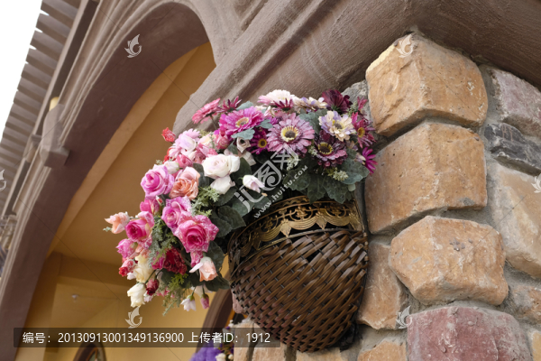 街景,花藍