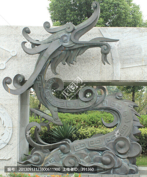 堯帝文化龍雕塑