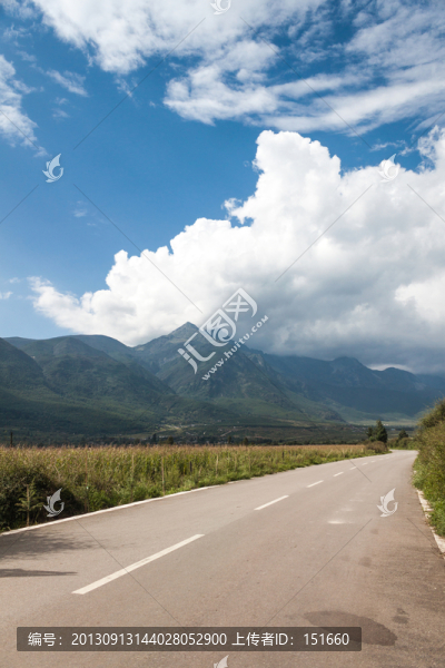 云南麗江白沙田野公路