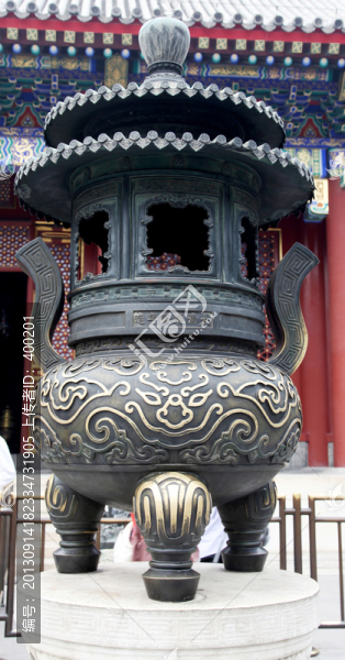北京頤和園仁壽殿香爐