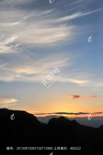 黃山,春季,晨曦,早晨,日出