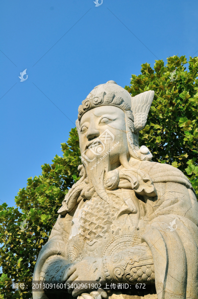 武將石像